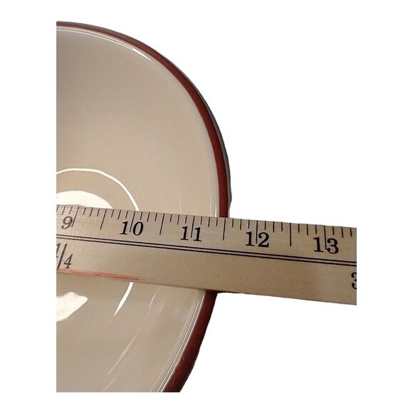 Portugal VICENZA by ARTIMINO 11.5” Round Mixing Serving Bowl Cream Scrolls - Picture 5 of 13